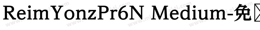 ReimYonzPr6N Medium字体转换